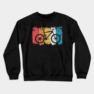 Mountain biking retro style gift Crewneck Sweatshirt